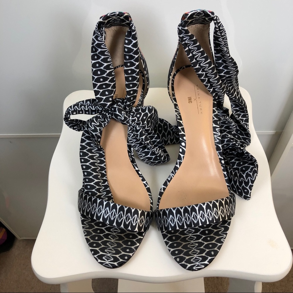 Trina Turk INC Ankle Wrap Shoes- never worn!